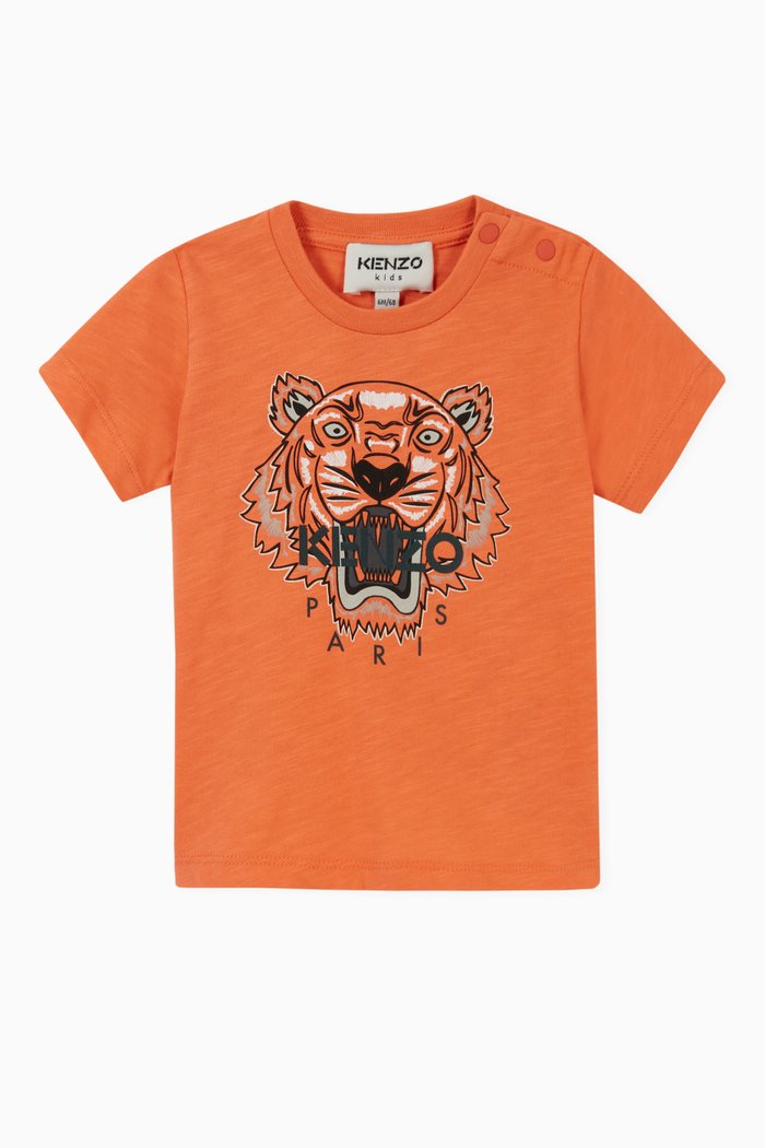 

Kenzo Tiger Graphic T-shirt in Cotton, Orange