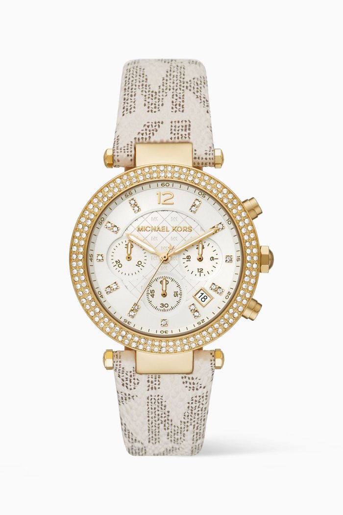 

Parker Chronograph Watch, 39mm, White