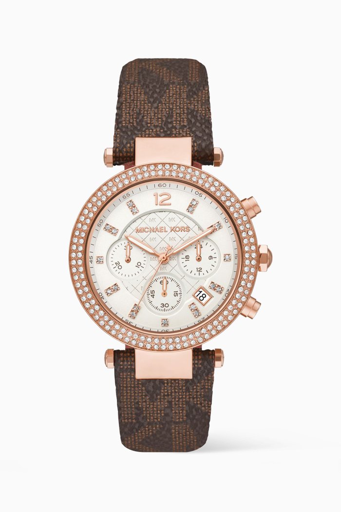

Parker Chronograph Watch, 39mm, Brown