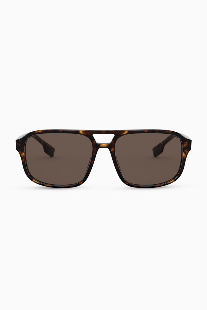 

Square Frame Sunglasses, Brown