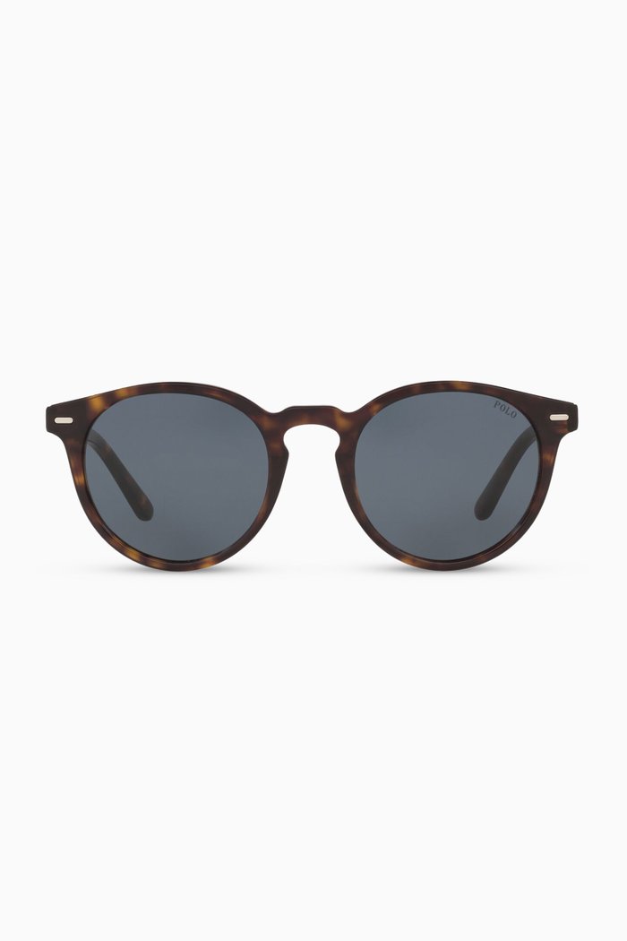 

Round Sunglasses in Acetate, Brown
