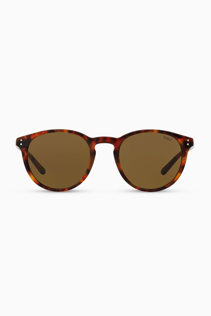 

Round Sunglasses in Acetate, Brown