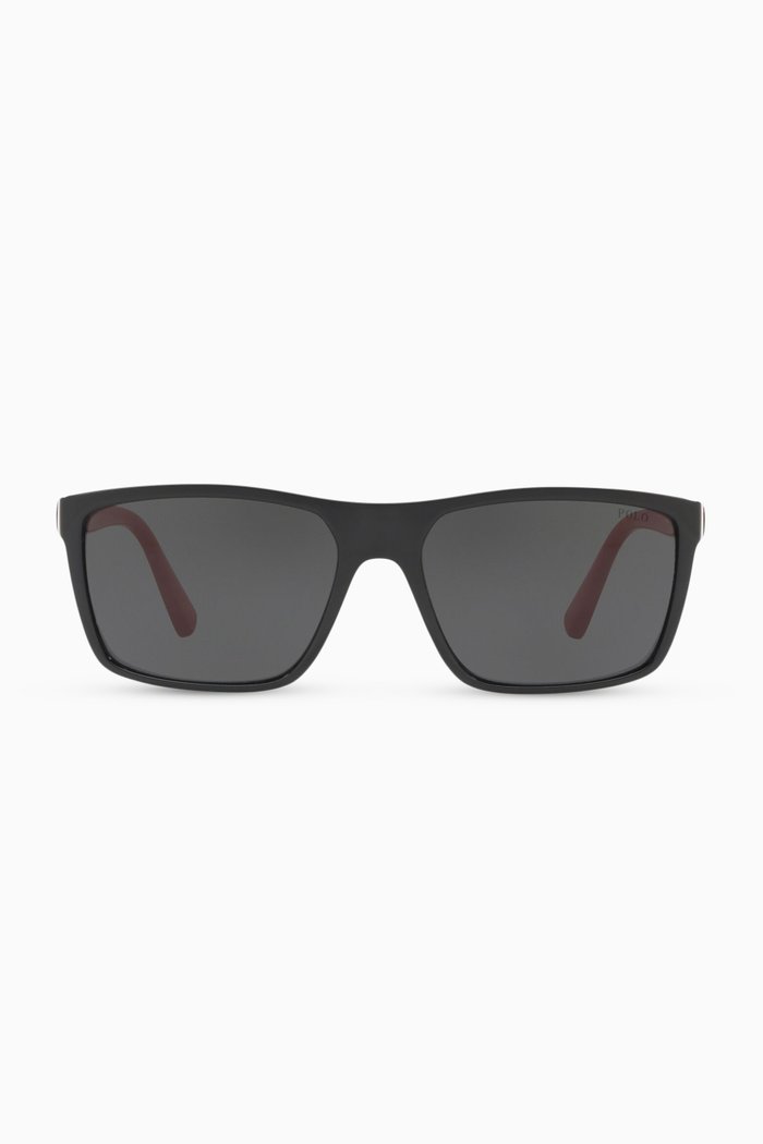

D Frame Sunglasses in Acetate, Multicolour