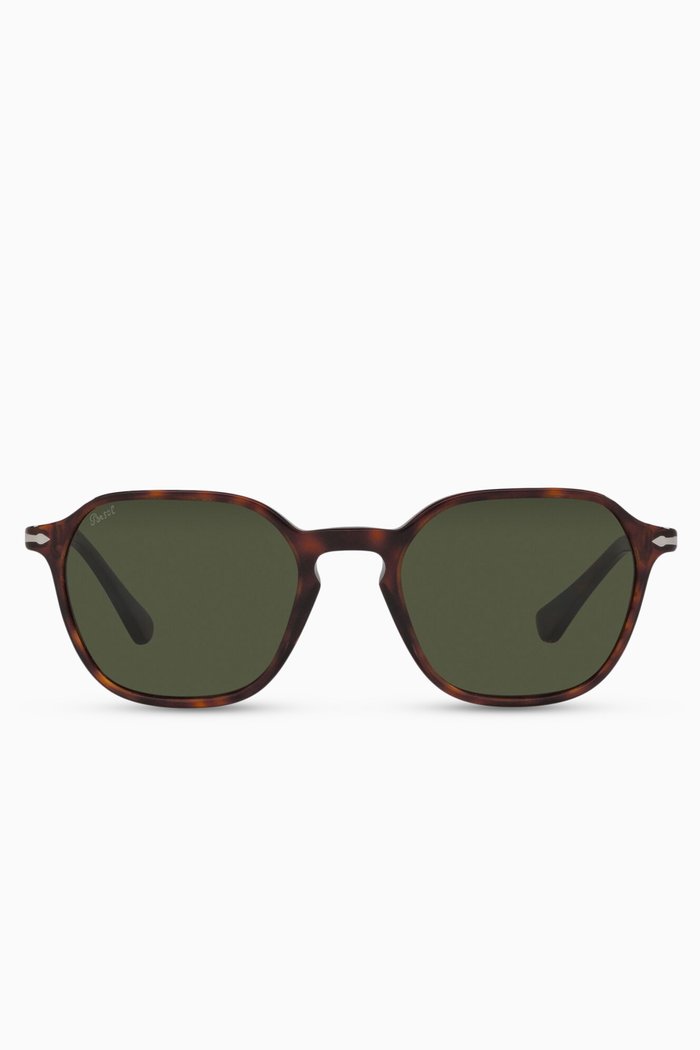 

PO3256S Sunglasses in Acetate, Brown