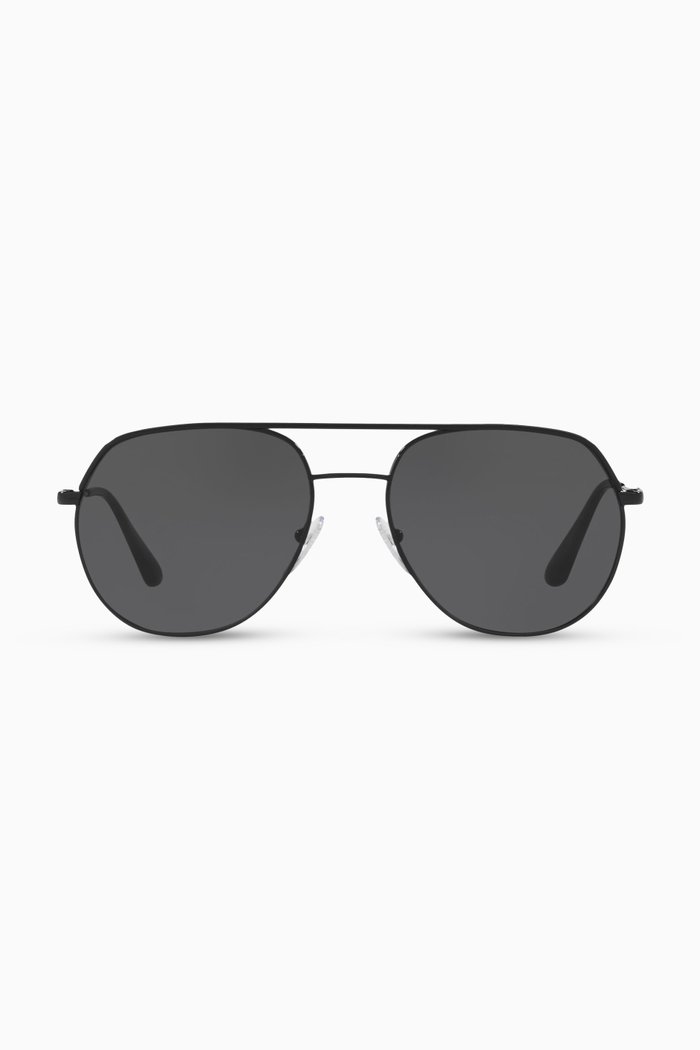 

Aviator Sunglasses in Metal, Black