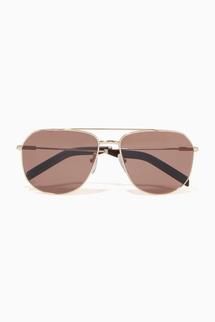 

Aviator Sunglasses in Metal, Gold