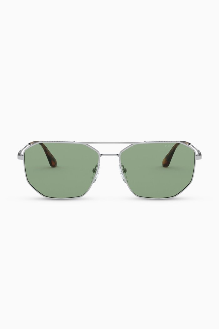 

Octagonal Sunglasses in Metal, Silver