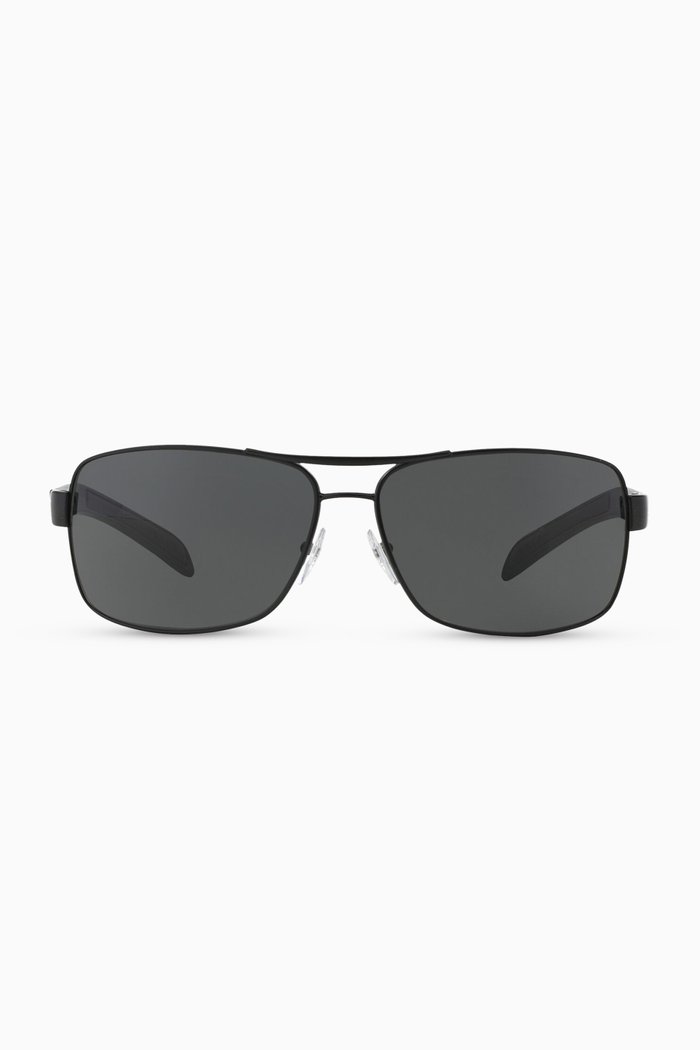 Aviator Sunglasses in Metal, Brown