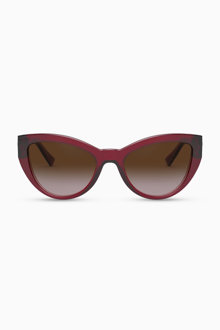 

Cat-eye Sunglasses with Medusa Medallion, Purple