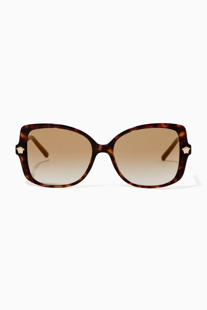 

Butterfly Sunglasses in Acetate, Brown