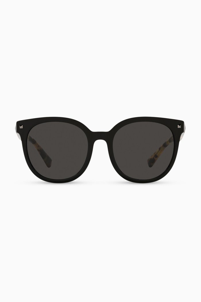 

Valentino Garavani Cat-Eye Sunglasses in Acetate, Black