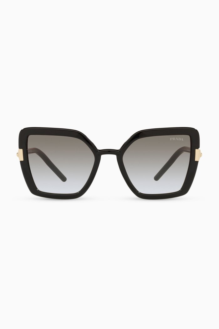 

Cat-Eye Sunglasses in Acetate, Black