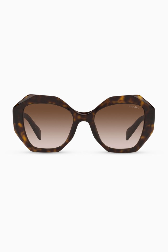 

Oversized Sunglasses in Acetate, Brown