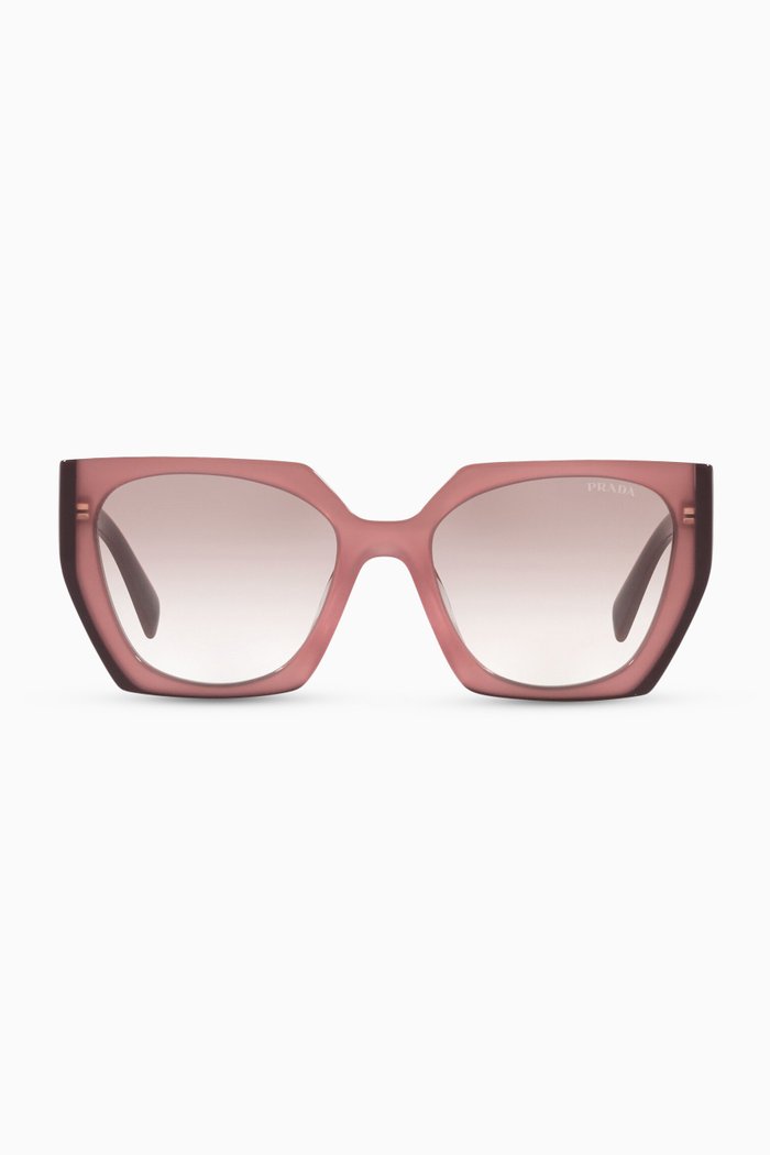 

Cat-Eye Sunglasses in Acetate, Red