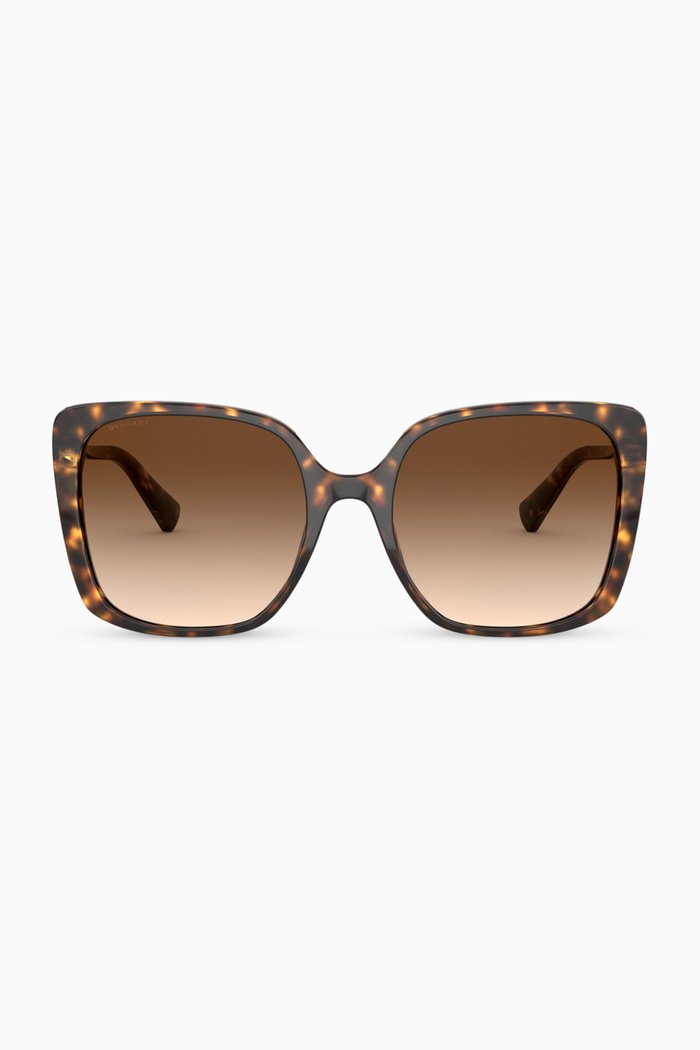 

Fiorever Square Sunglasses in Acetate, Brown
