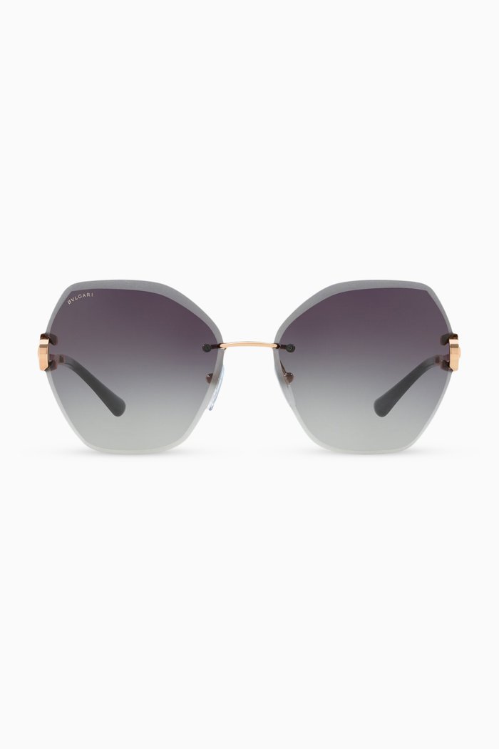 Bvlgari Bvlgari Butterfly Sunglasses in Metal, Black