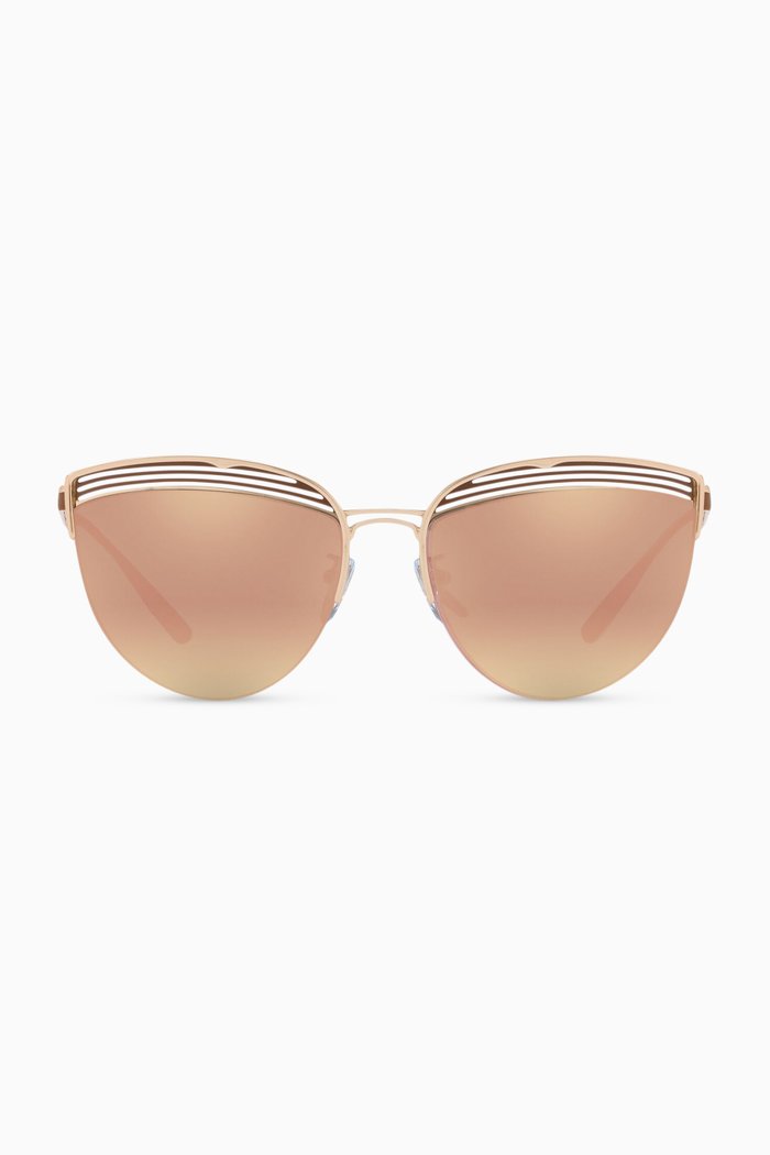 

B.zero1 B.Purevibes Cat-eye Sunglasses in Metal, Gold