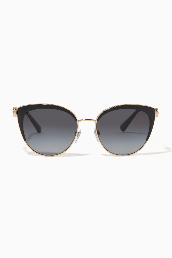 

Dolvevita Cat-eye Sunglasses in Metal, Black