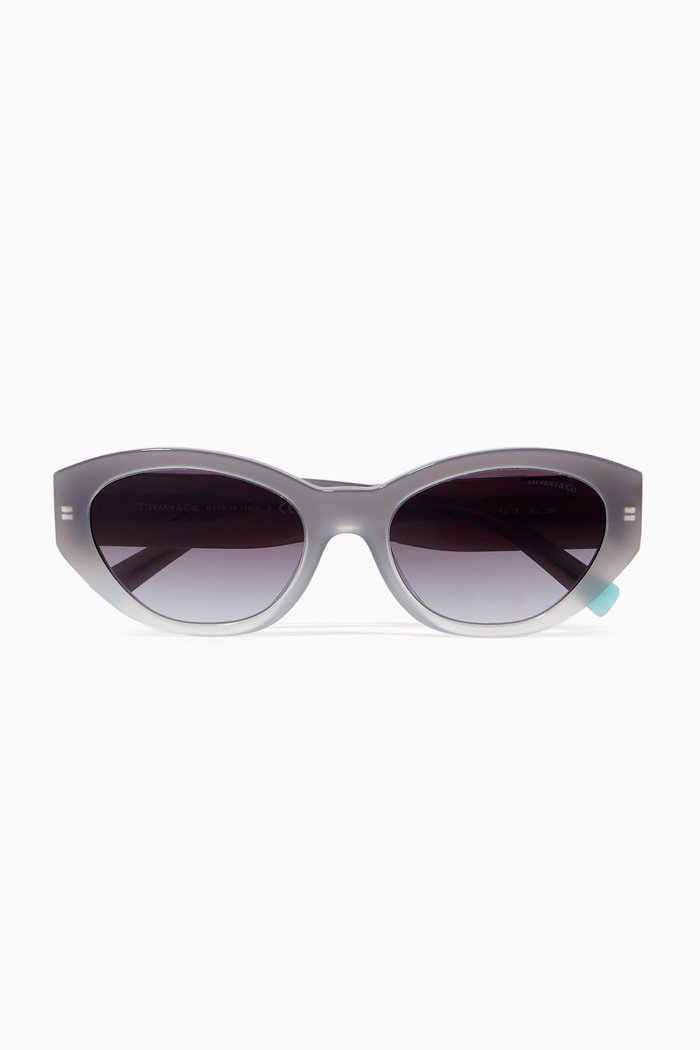 

Oval Sunglasses in Acetate, Grey