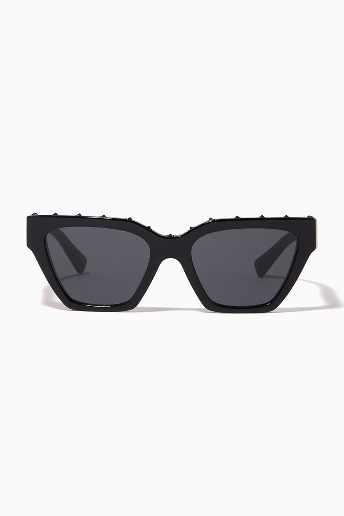 

Valentino Garavani Cat-eye Sunglasses in Acetate, Black
