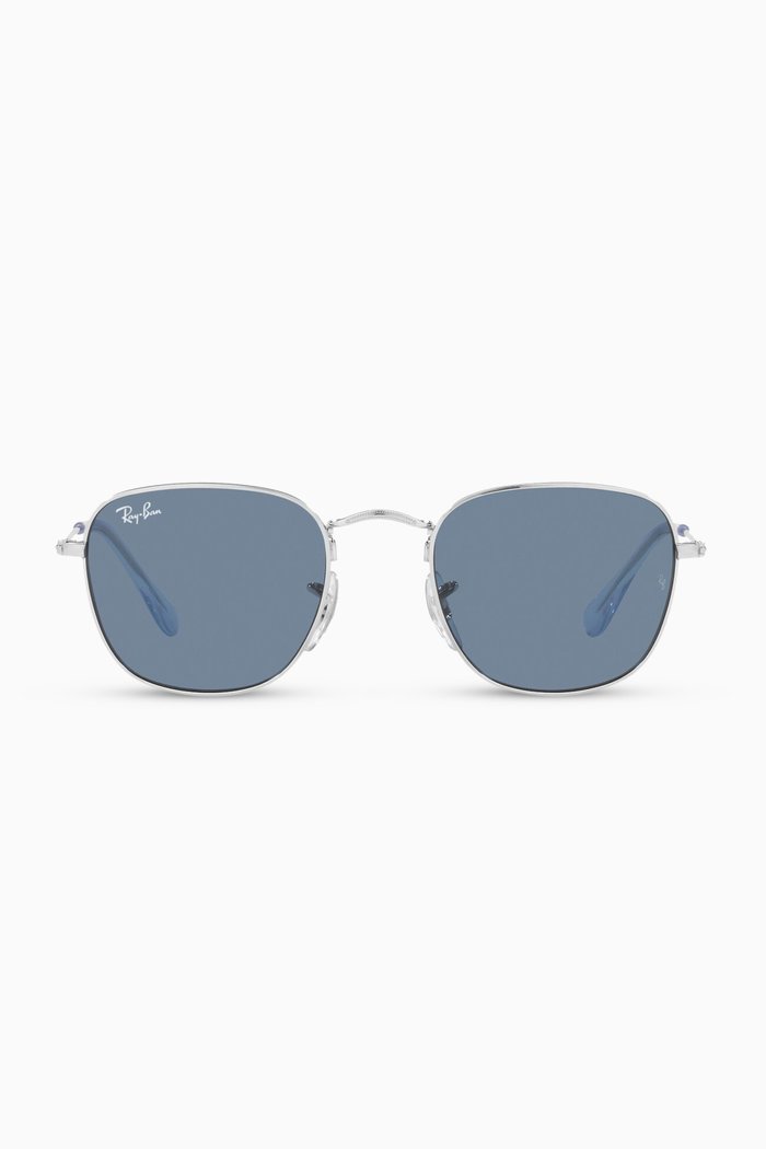 

Frank Junior Square Sunglasses in Metal, Blue