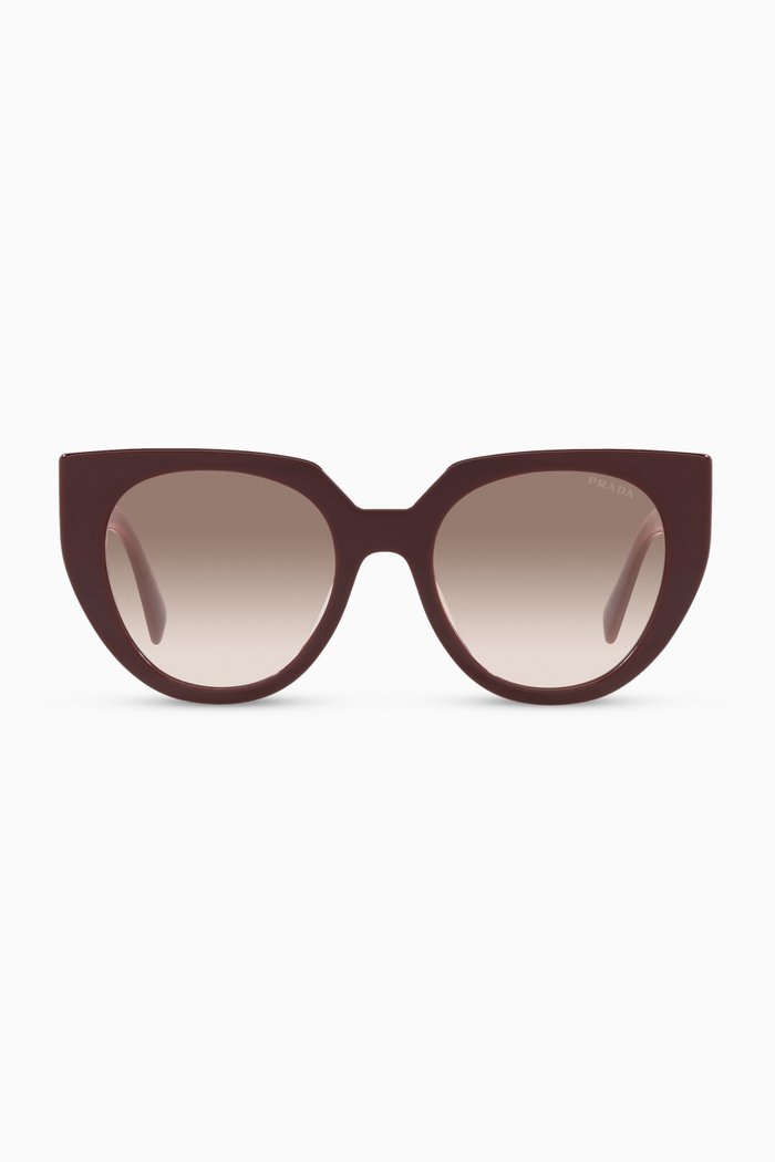 

Cat-Eye Sunglasses in Acetate, Red