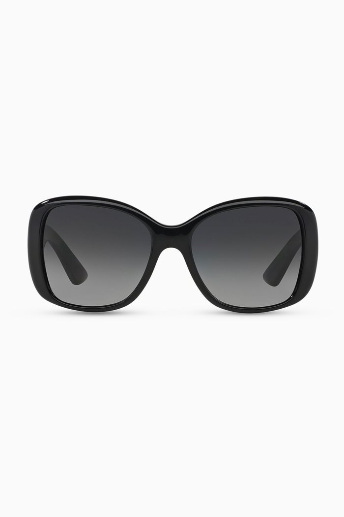 

Oversized Sunglasses in Acetate, Black