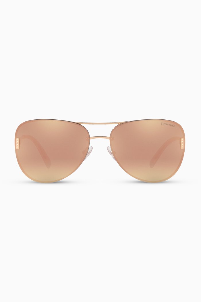 

Pilot Sunglasses in Metal, Gold