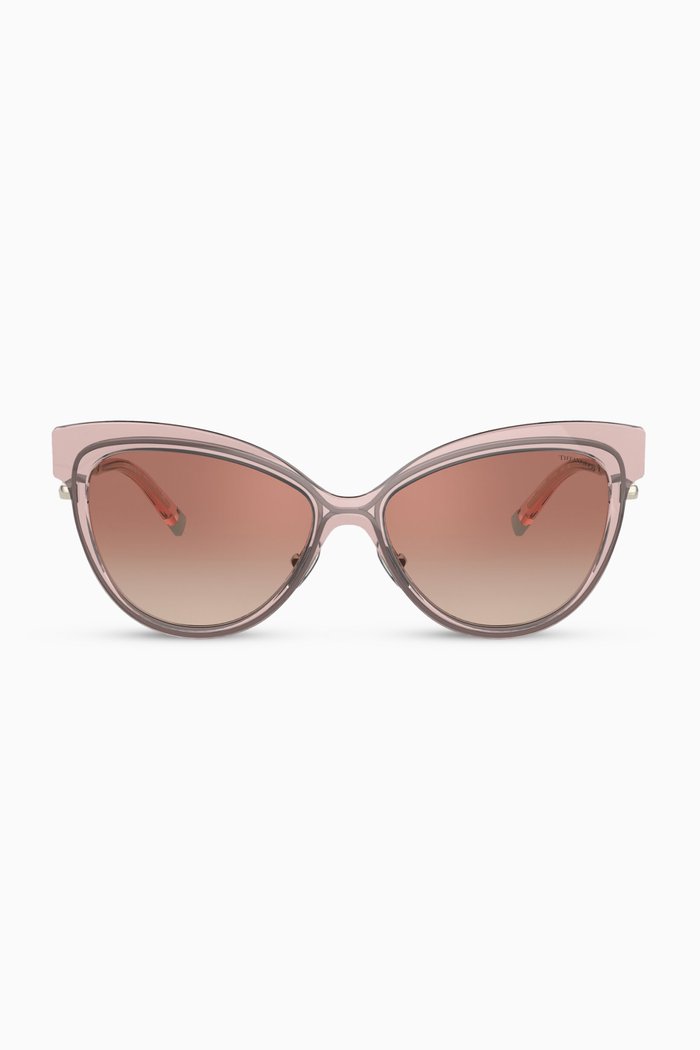 

Cat-eye Sunglasses in Acetate, Brown
