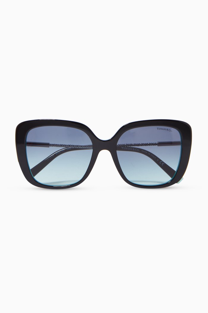 

Butterfly Sunglasses in Acetate, Black