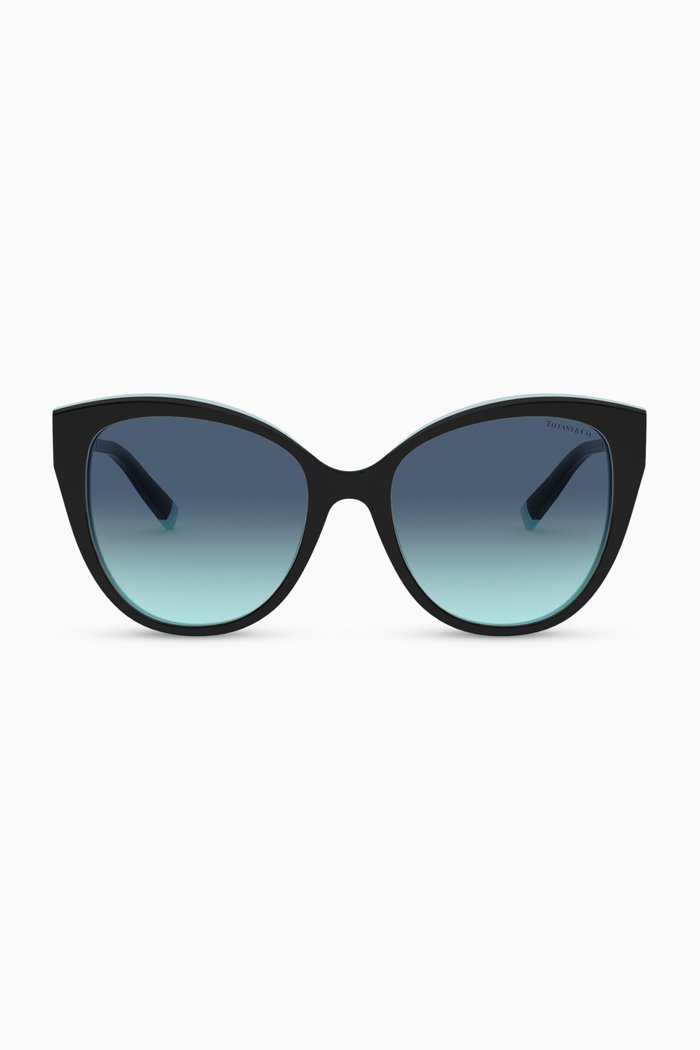 

Cat-eye Sunglasses in Acetate, Black