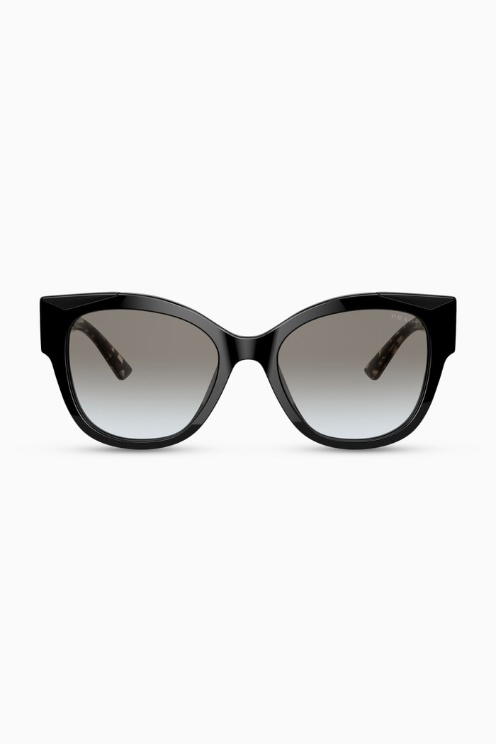 

Cat-Eye Sunglasses in Acetate, Black