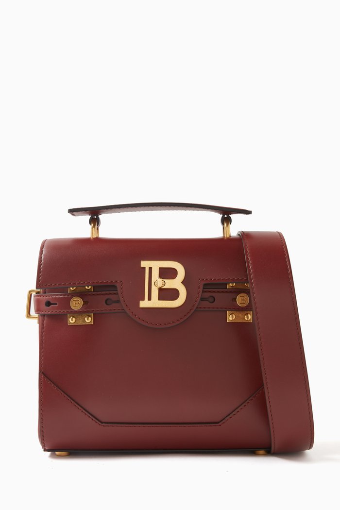 

B-Buzz 23 Bag in Calfskin Leather, Burgundy