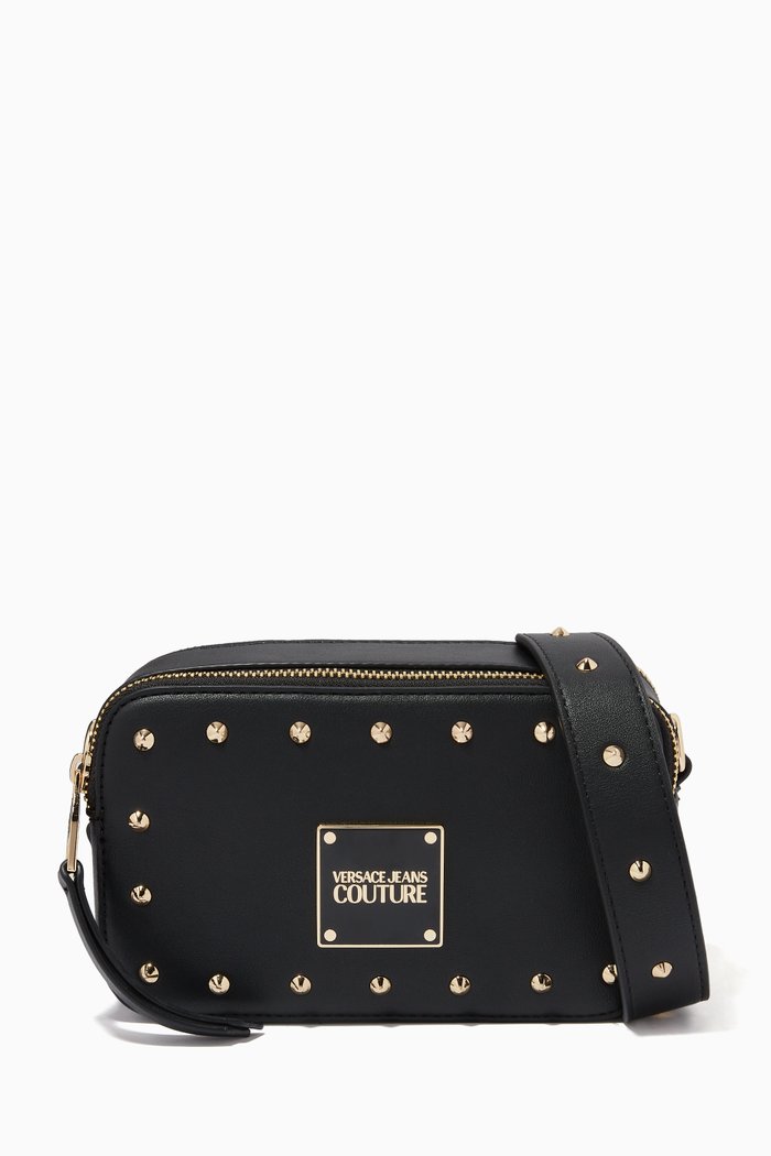 

Crossbody Bag in PU Leather, Black
