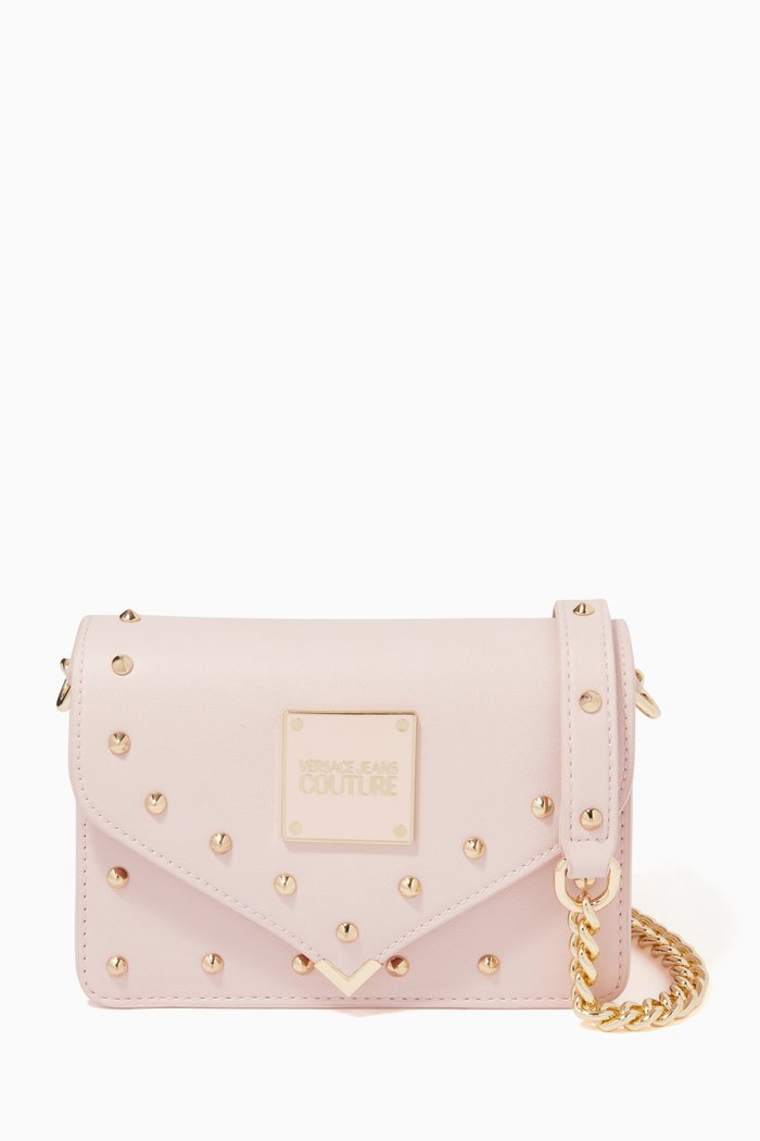 

Small Shoulder Bag in PU Leather, Pink