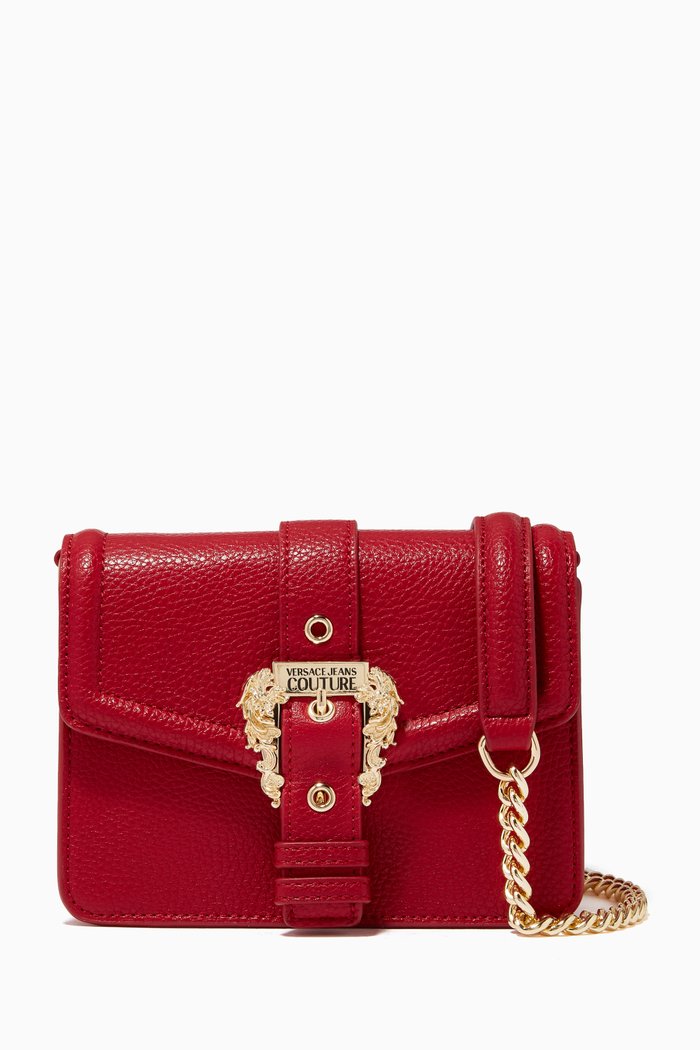 

Medium Couture 1 Crossbody Bag in PU Leather, Red