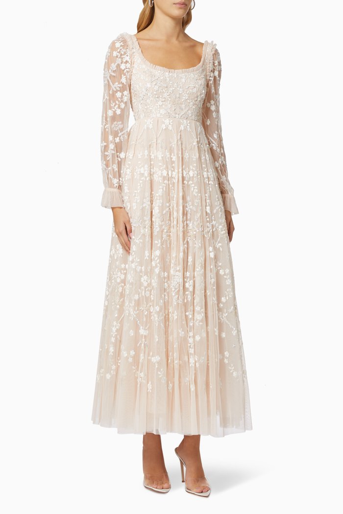 

Sweet Marie Ankle Sequins Gown, Pink
