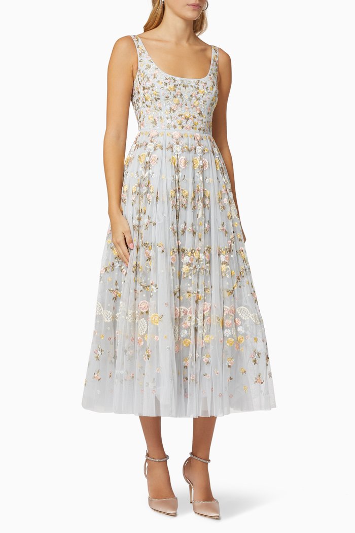 

Floria Ballerina Dress in Tulle, Blue