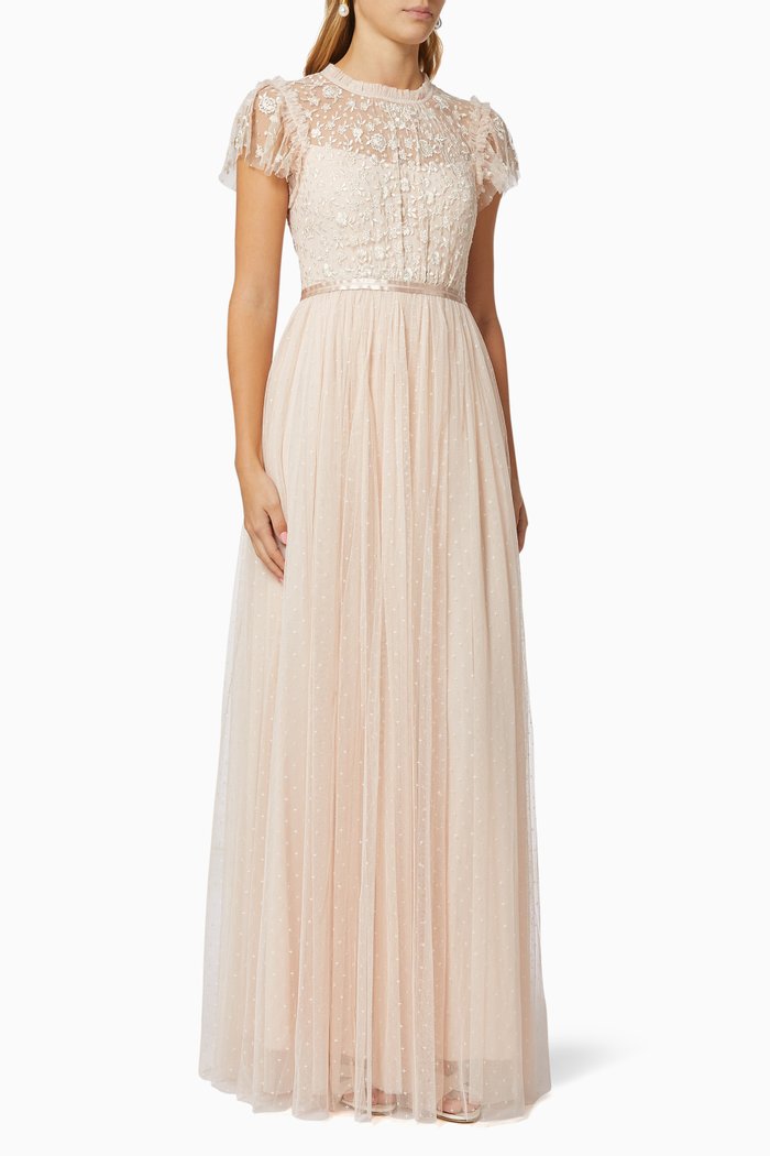 

Giselle Bodice Gown in Tulle, Pink