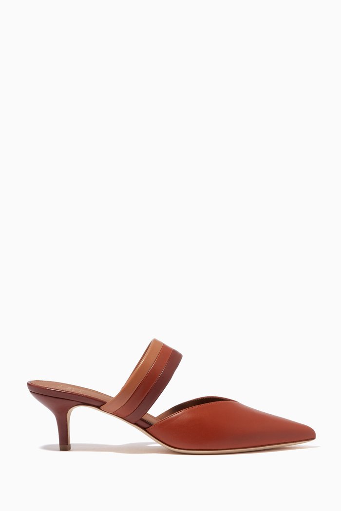 

Mia 45 Mules in Nappa, Brown