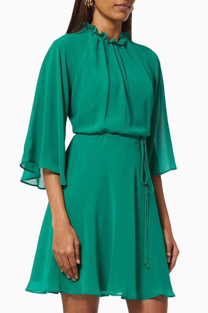 

The Tebrie Dress in Georgette, Green