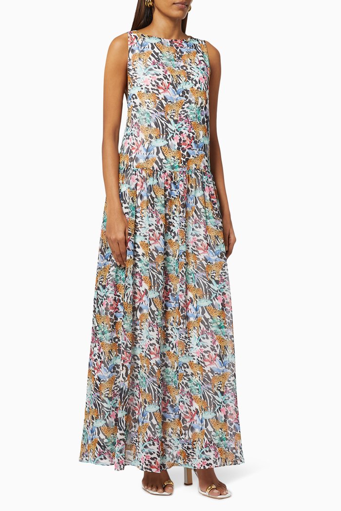 

The Deena Dress in Georgette, Multicolour