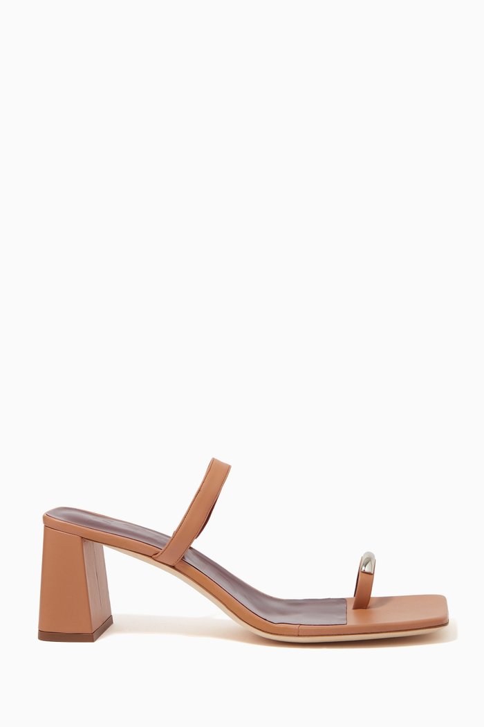 

Frankie 60 Mules in Nappa, Brown