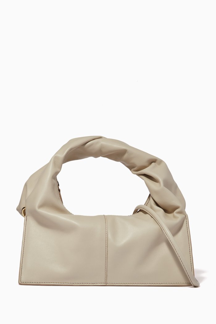 

Wonton Bag in Leather, White