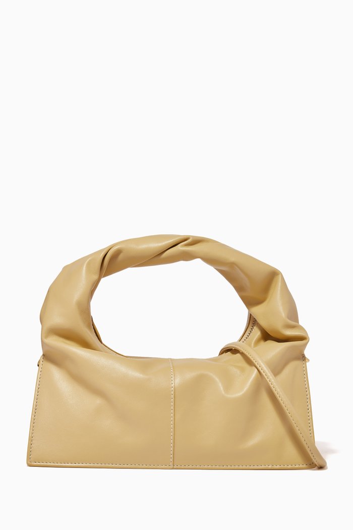 

Wonton Bag in Leather, Yellow