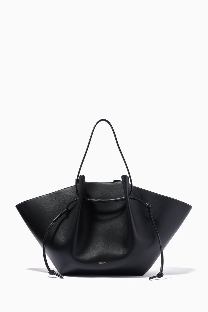 

Large Mochi Bag in Leather, Black