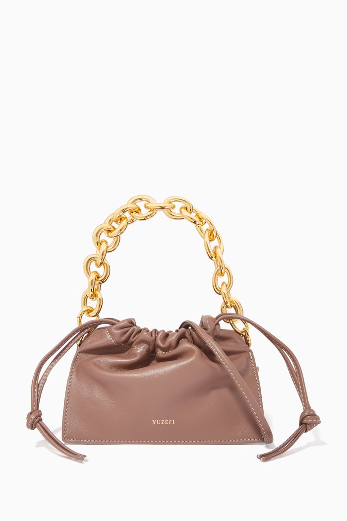 

Mini Bom Bag in Nappa, Neutral