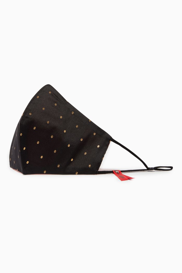 

Embroidered Face Mask, Black