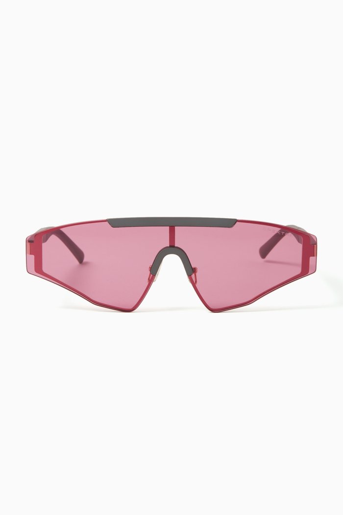 

Vincent Mask Shape Sunglasses in Acetate, Pink