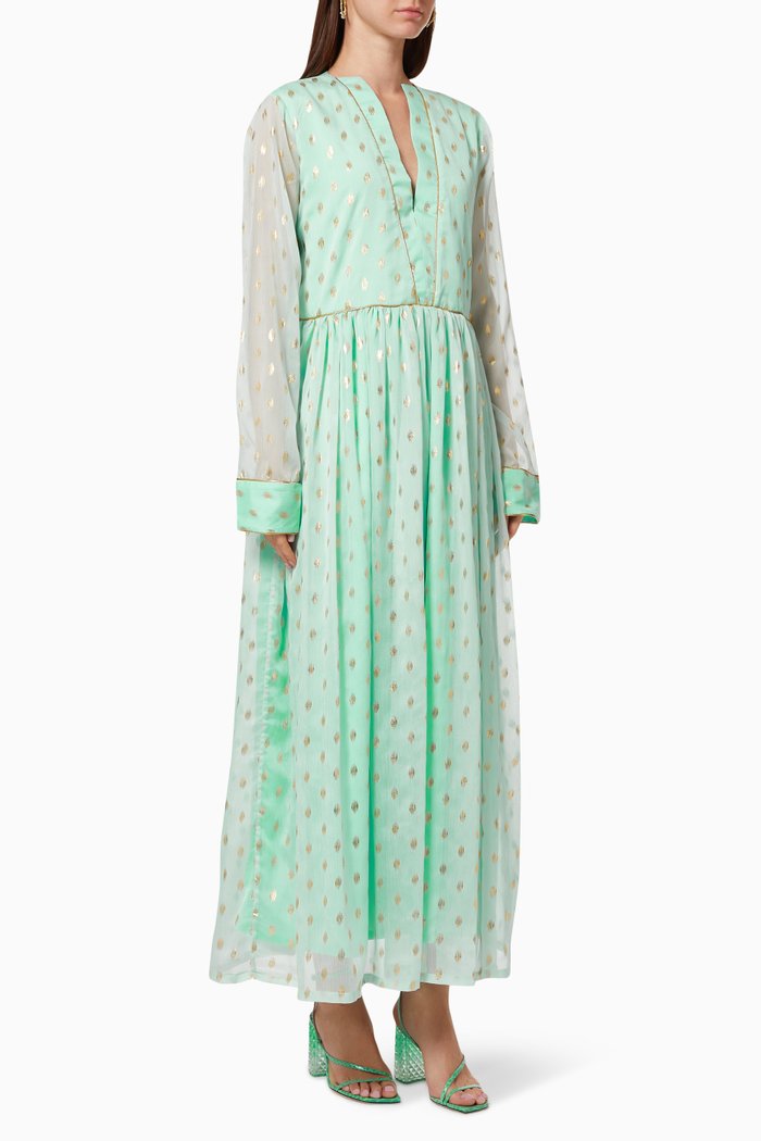 

Tiffany Polka Dot Kaftan, Green